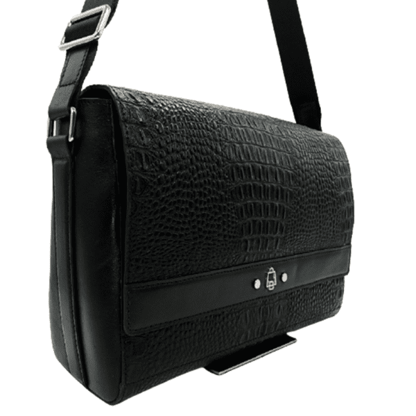 Crocodile Crossbody Messenger Bag