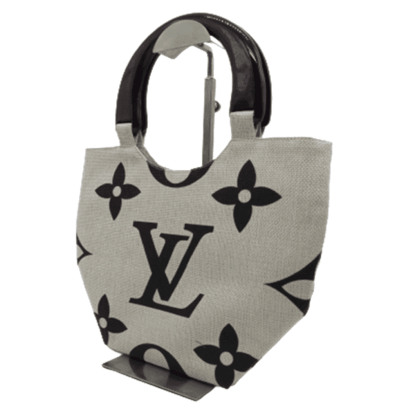 Wooden Handle Fabric Tote Bag